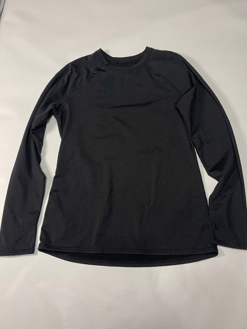 Cuddl Duds ClimateRight Plush Warmth Fleece Lined Base Layer Top Womens M Black